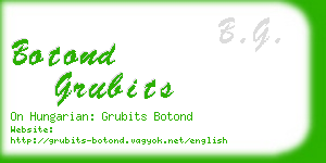 botond grubits business card